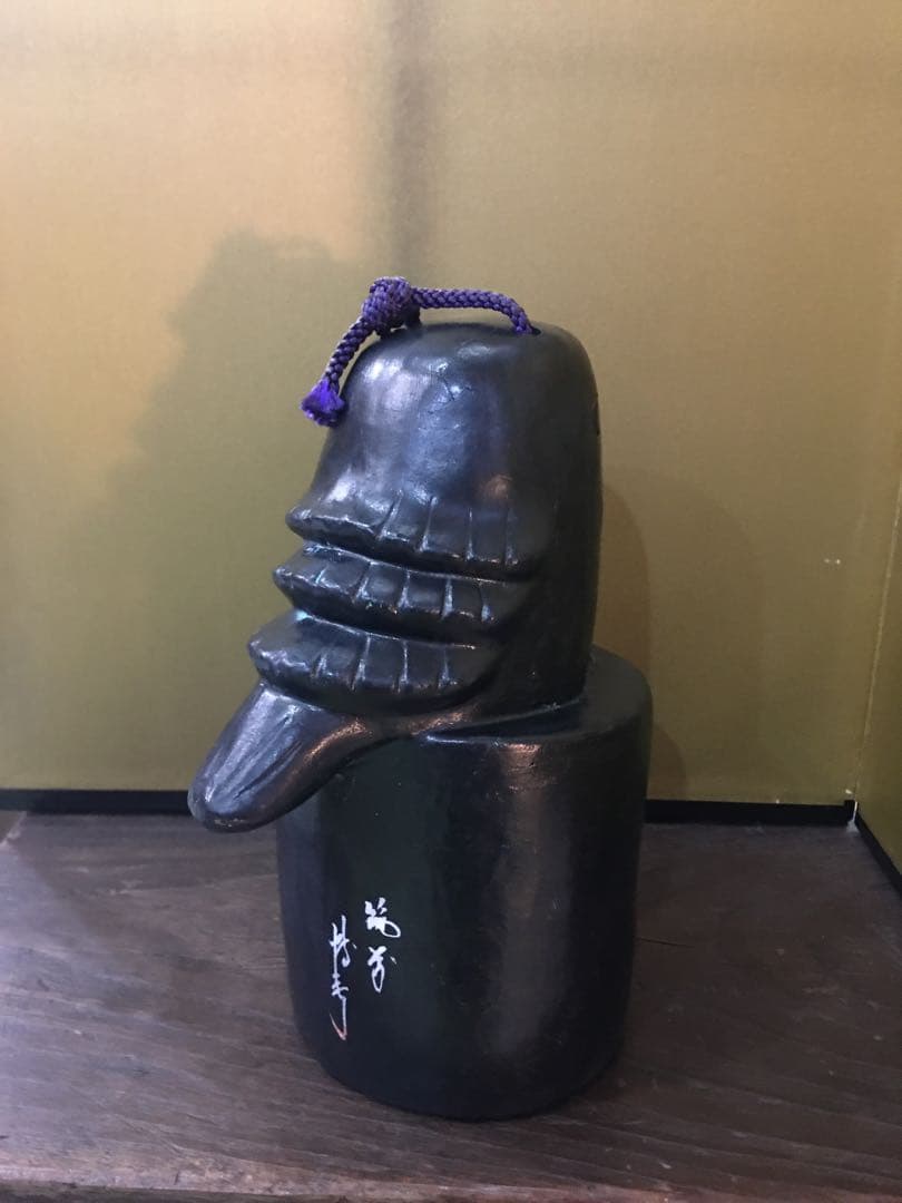 希少 鷽 ウソ 土鈴 太宰府 井上博秀 特大 16.5cm 縁起物 民芸 昭和