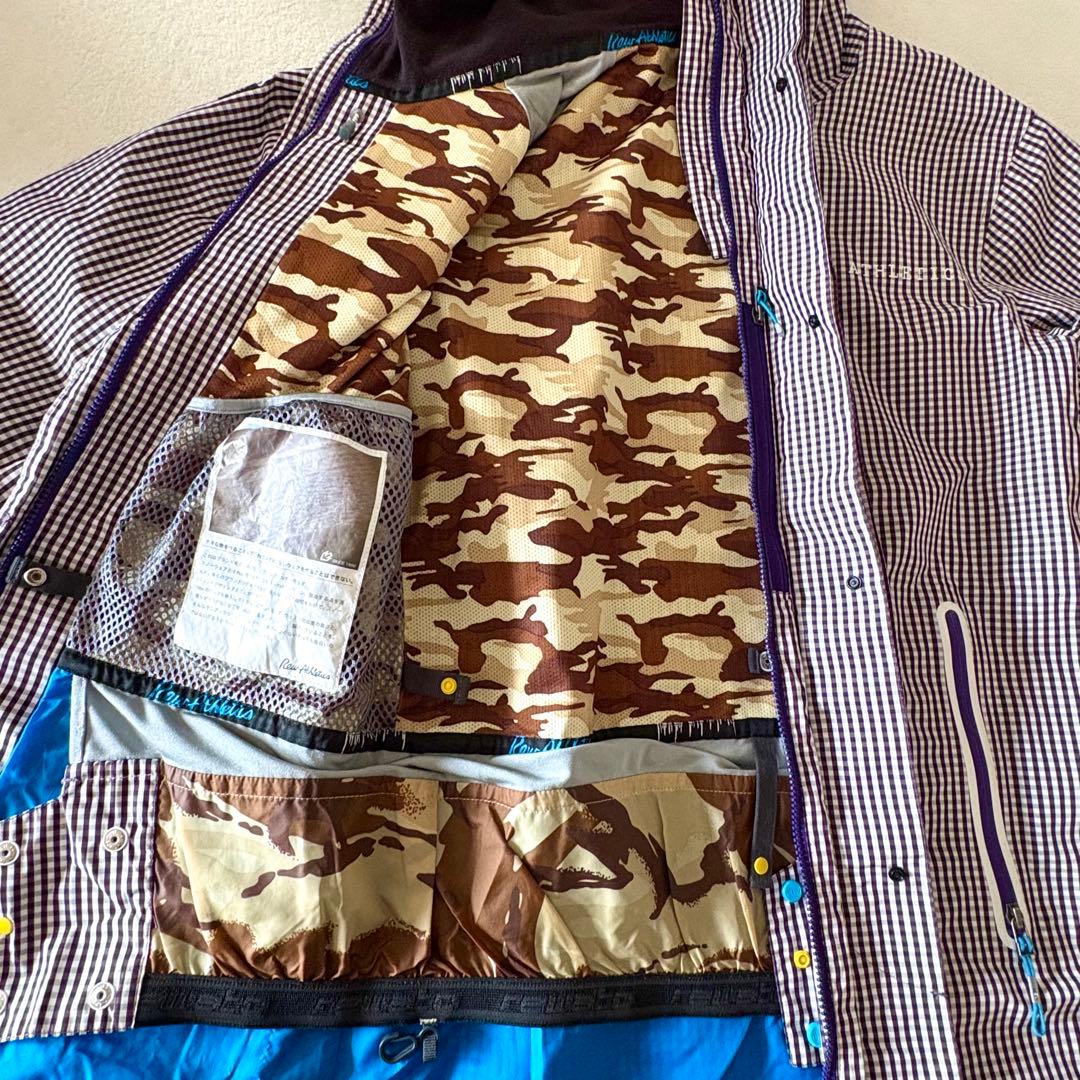 メンズ　REW スノーボードウェア　スノーウェア　ジャケット　パープル　M