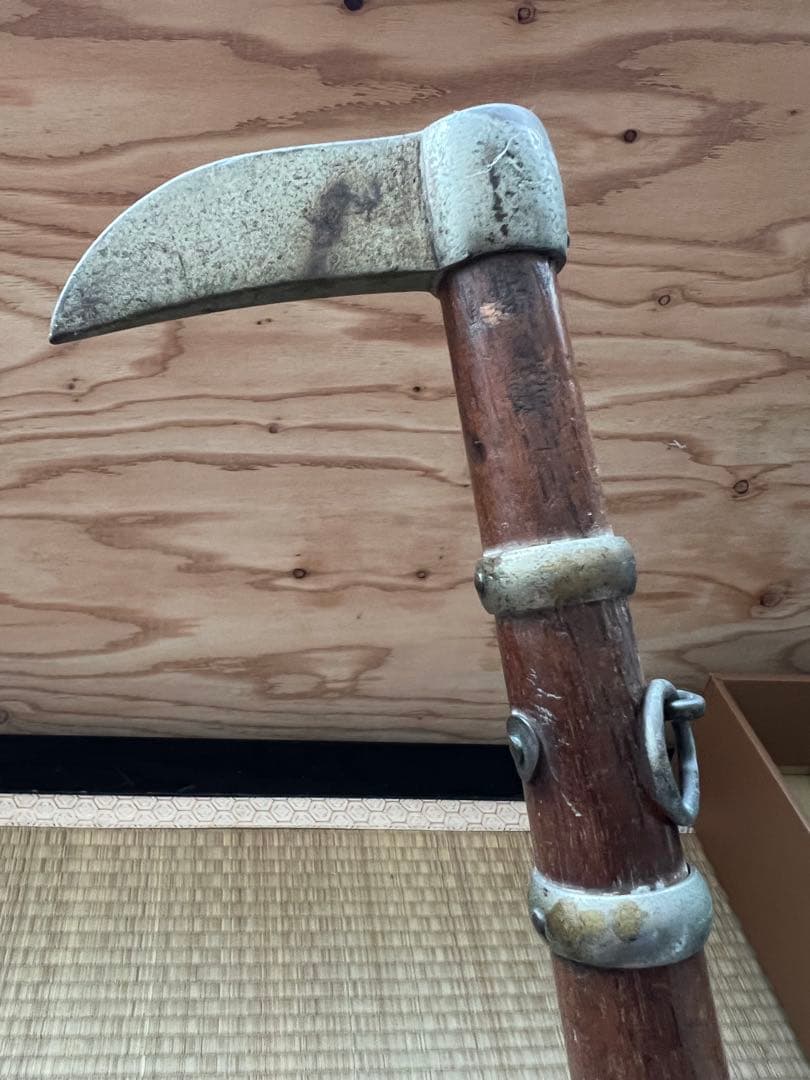 ■時代物・古道具■鳶口・とびぐち■古民具・火消し棒・消防・置物・オブジェ・刀装具