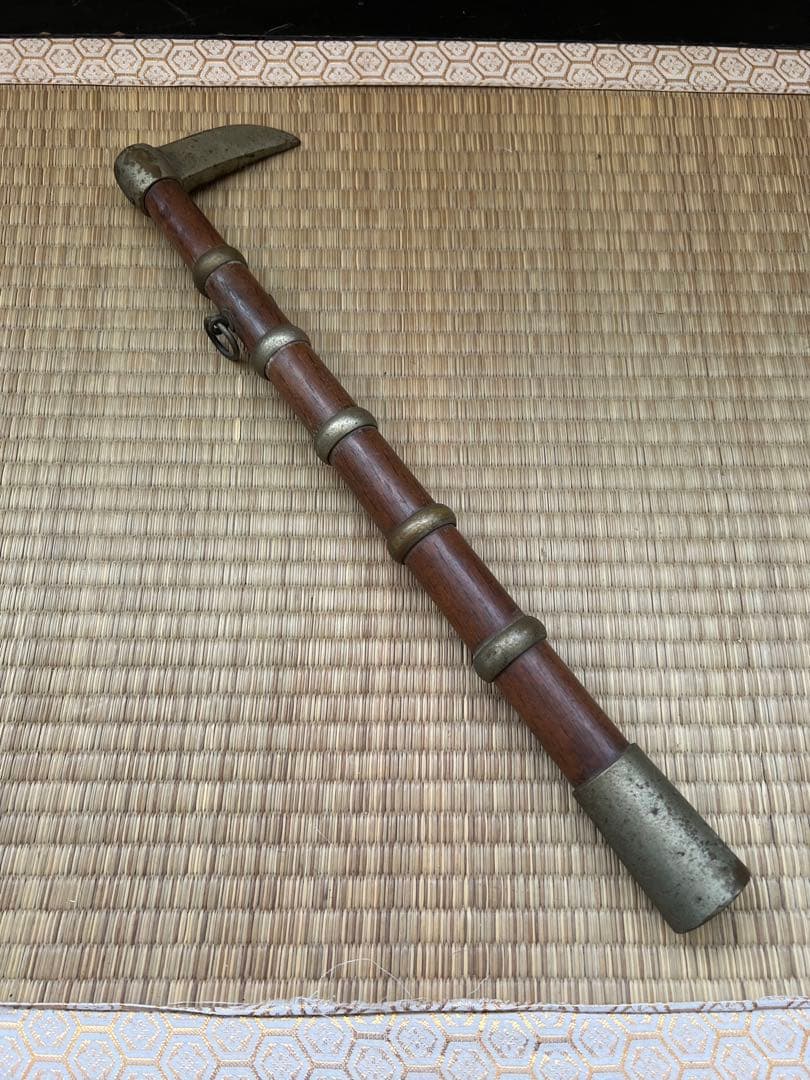 ■時代物・古道具■鳶口・とびぐち■古民具・火消し棒・消防・置物・オブジェ・刀装具