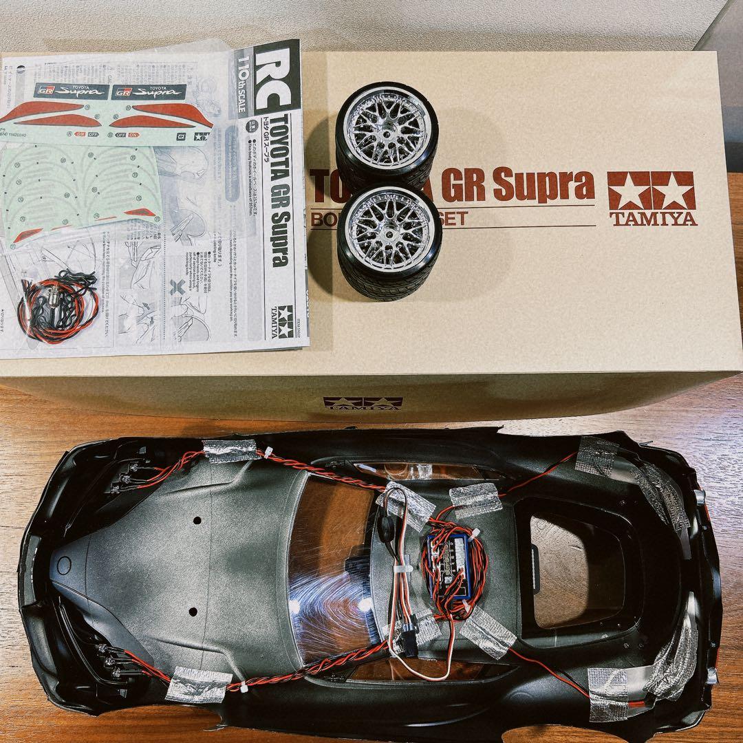電飾+タイヤ付SP.1622 1/10RC トヨタ GR スープラ スペアボディ