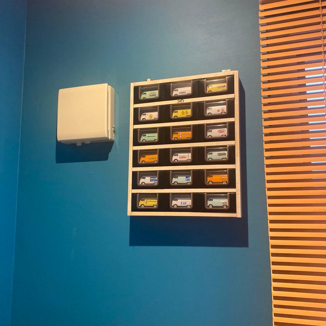 企業ロゴ入りミニカーセット 16台　ワーゲンバス