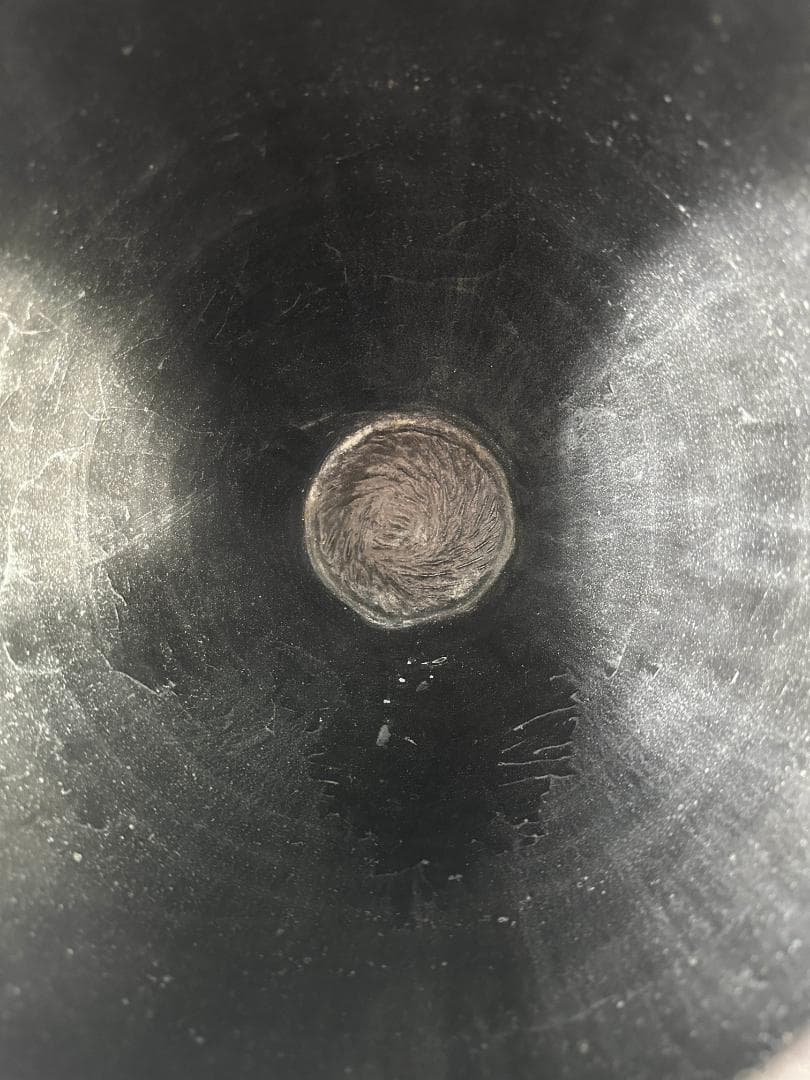 日本美術　矢野直人　黒唐津　花生　面取壺　美品　共箱　共布　本物保証