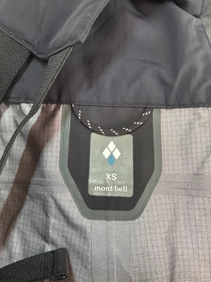 モンベル ドロワットパーカー、パウダートラック ビブ XSサイズ美品