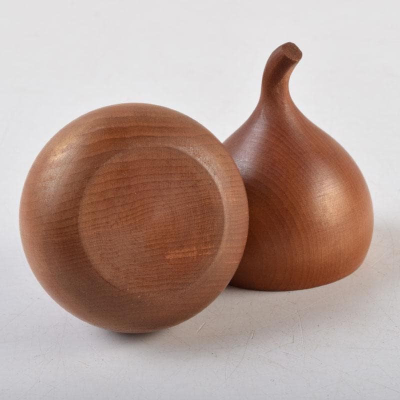 茶道具　一位彫　浩平造　内金溜　瓢香合　共箱　V　9055