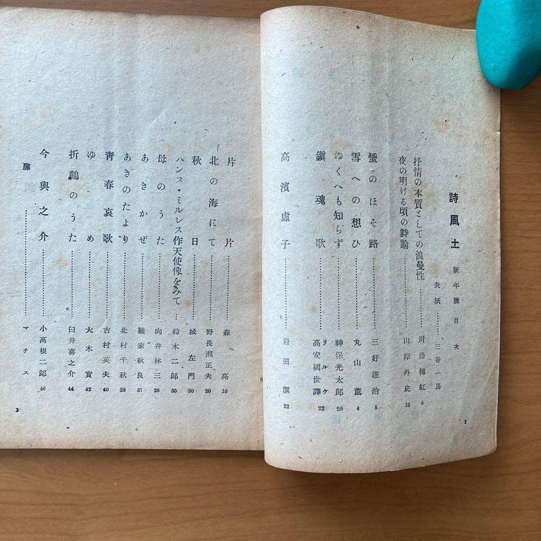 【貴重】詩誌「詩風土」22冊　不揃い　臼井書房発行