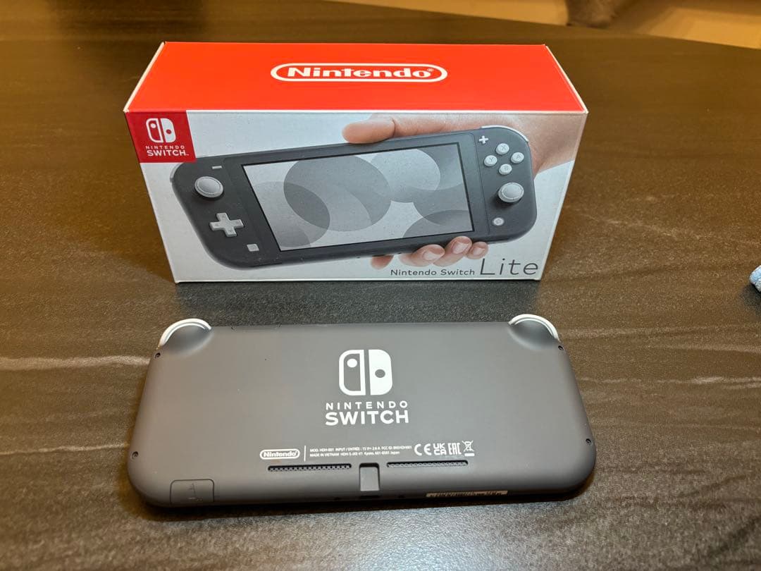 傷なし！超美品Nintendo Switch Lite グレー 本体　ケース付き