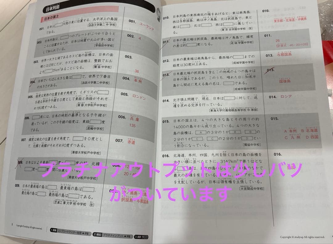 ★スタディアップ★プラチナアウトプット➕プラチナインプット