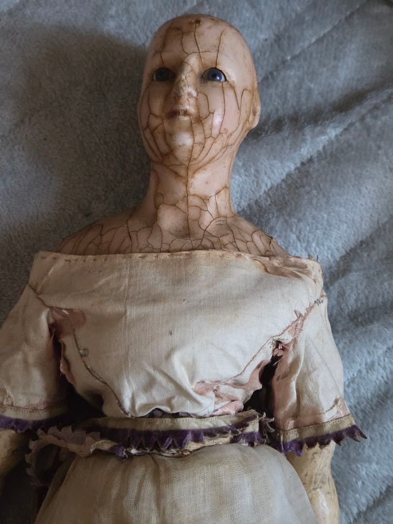 アメリカン　アンティーク　蝋人形 ワックスドール　wax doll