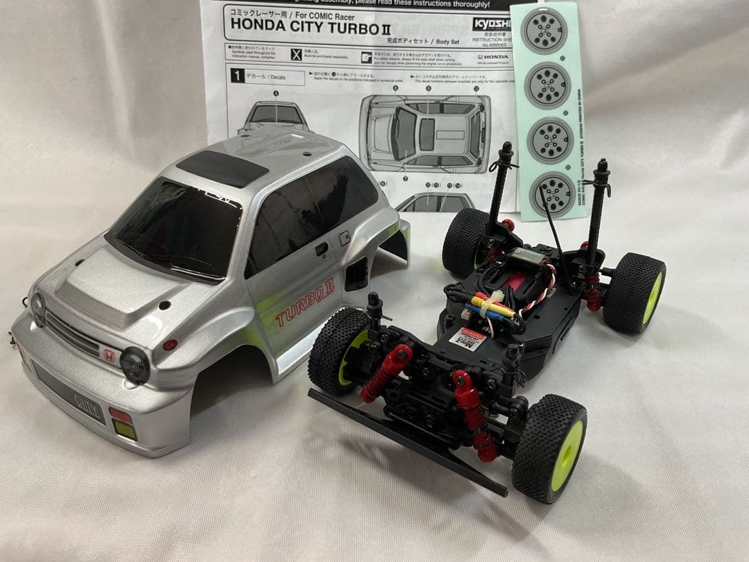 京商 ミニッツ コミックレーサー シティターボⅡ VE2.4G Vr2.0基盤