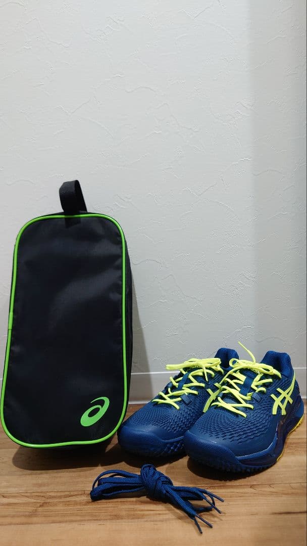 【新品同様】アシックス ゲルレゾリューション9 オムニクレー 26.5cm 2E