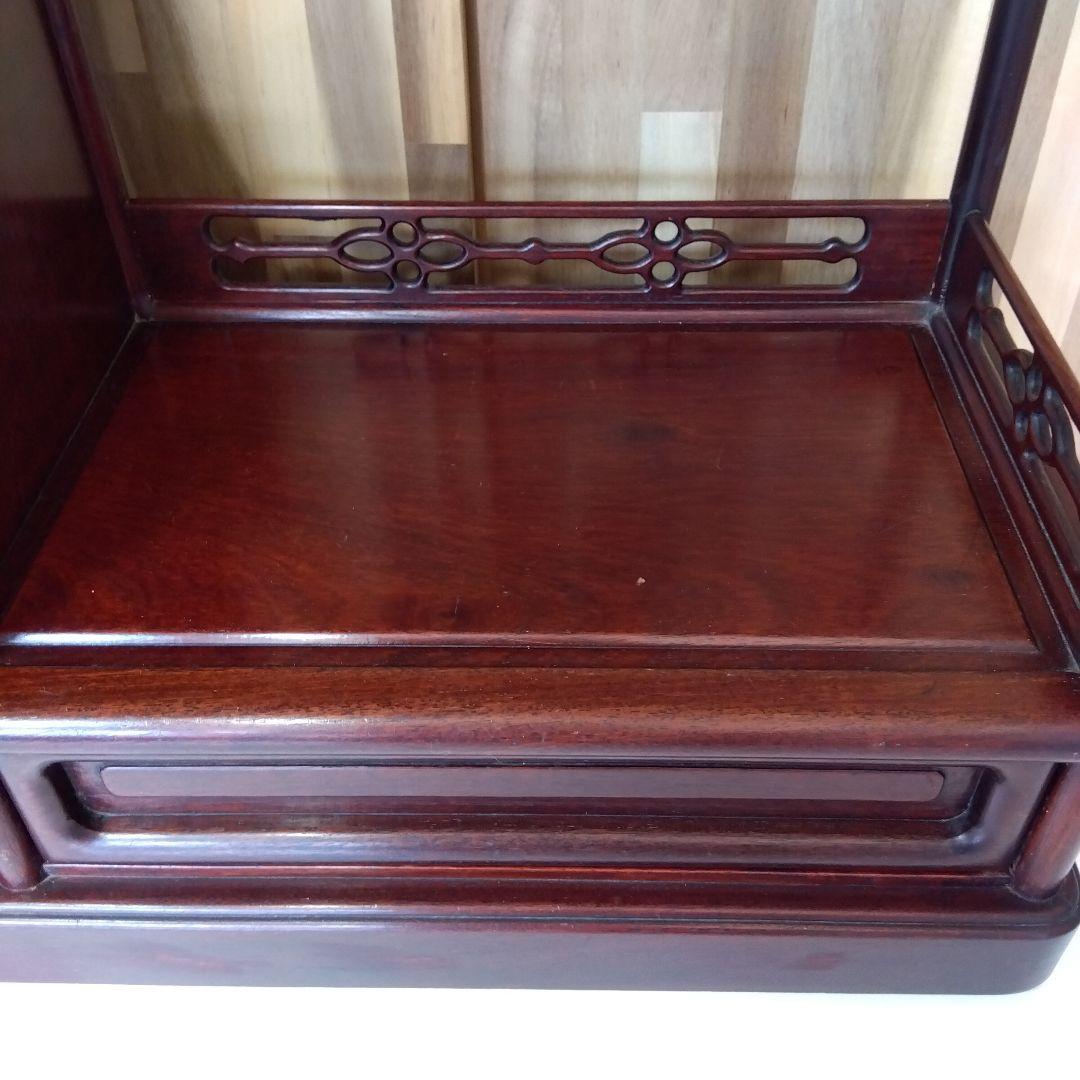 昭和レトロ 中国製 花梨 茶棚 茶箪笥 古民家 飾り棚
