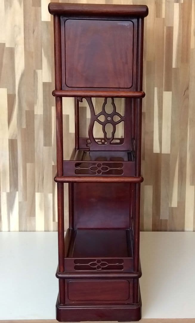 昭和レトロ 中国製 花梨 茶棚 茶箪笥 古民家 飾り棚