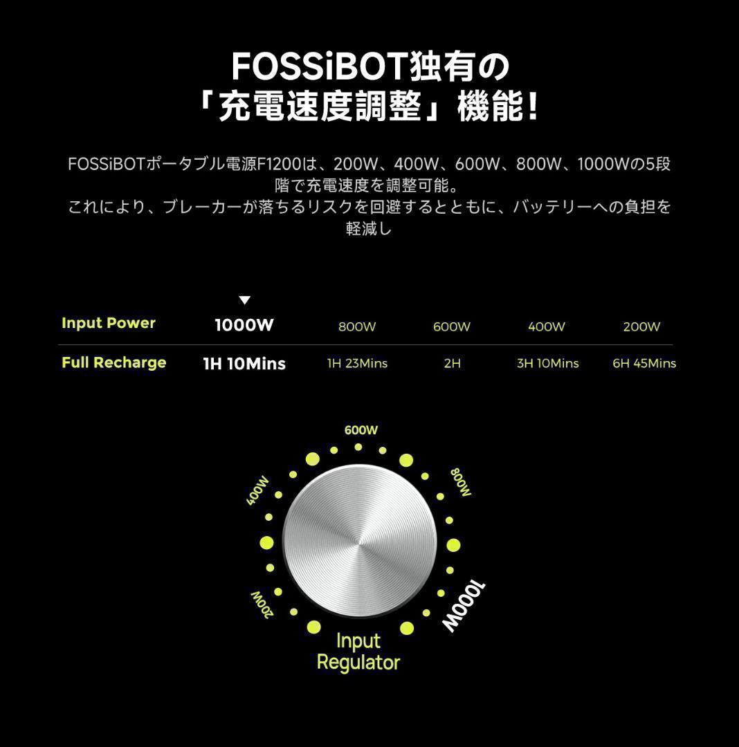 ポータブル電源 1200W リン酸鉄 4000回サイクル 1024Wh 大容量