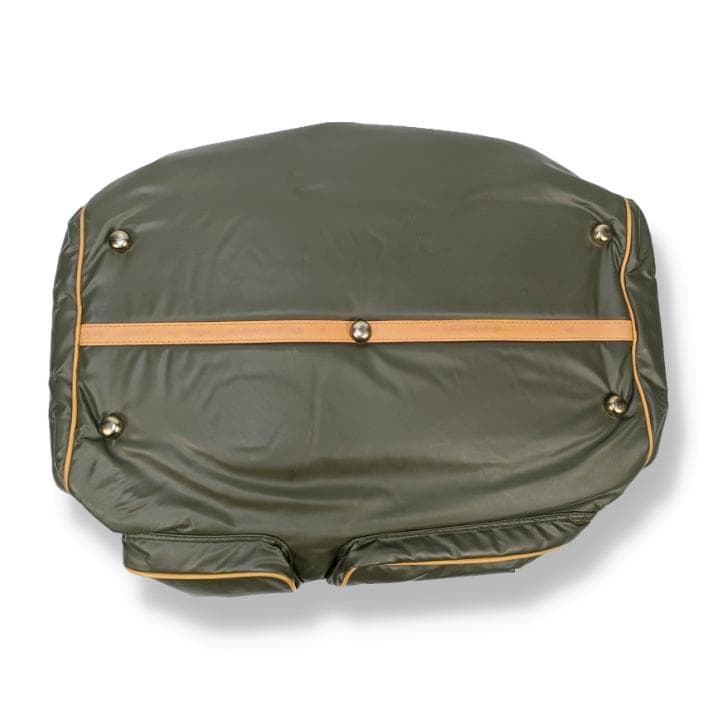 【美品】ハンティングワールド 2way ボストンバック バチュークロス カーキー