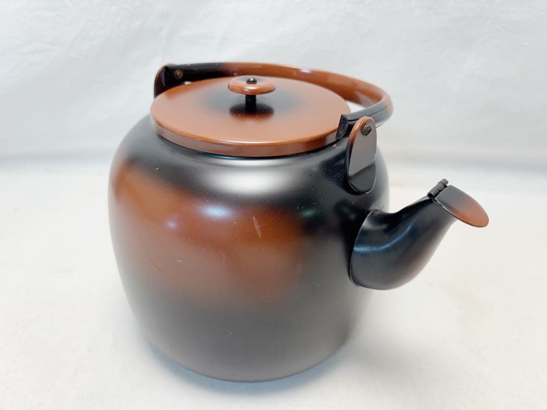 茶道具 やかん 腰黒やかん 水注 口蓋付 薬缶 煎茶道具 裏千家 湯沸 利休形