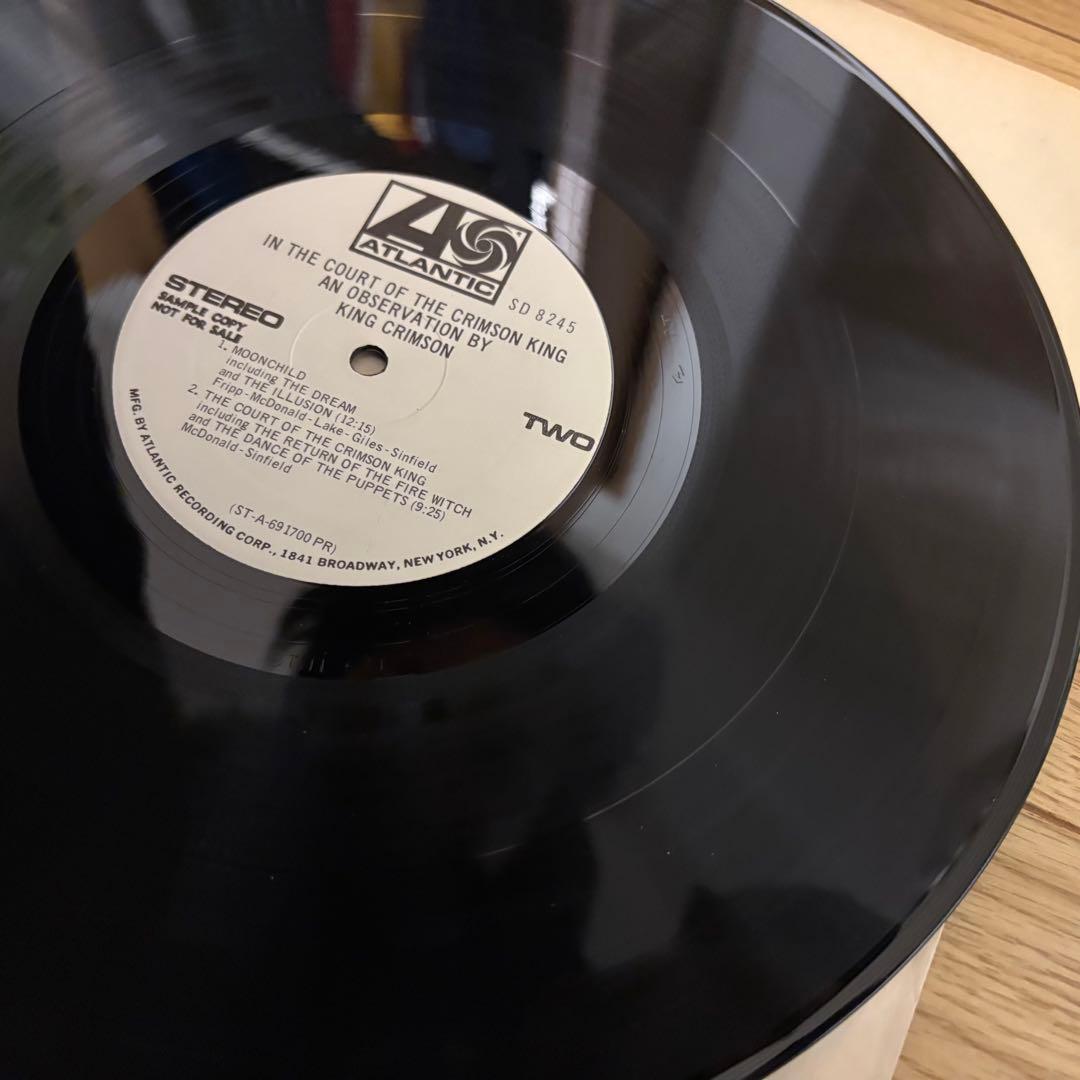 【ギガレア！】キングクリムゾン/宮殿　USオリジナル　白プロモ盤！【超美盤！】