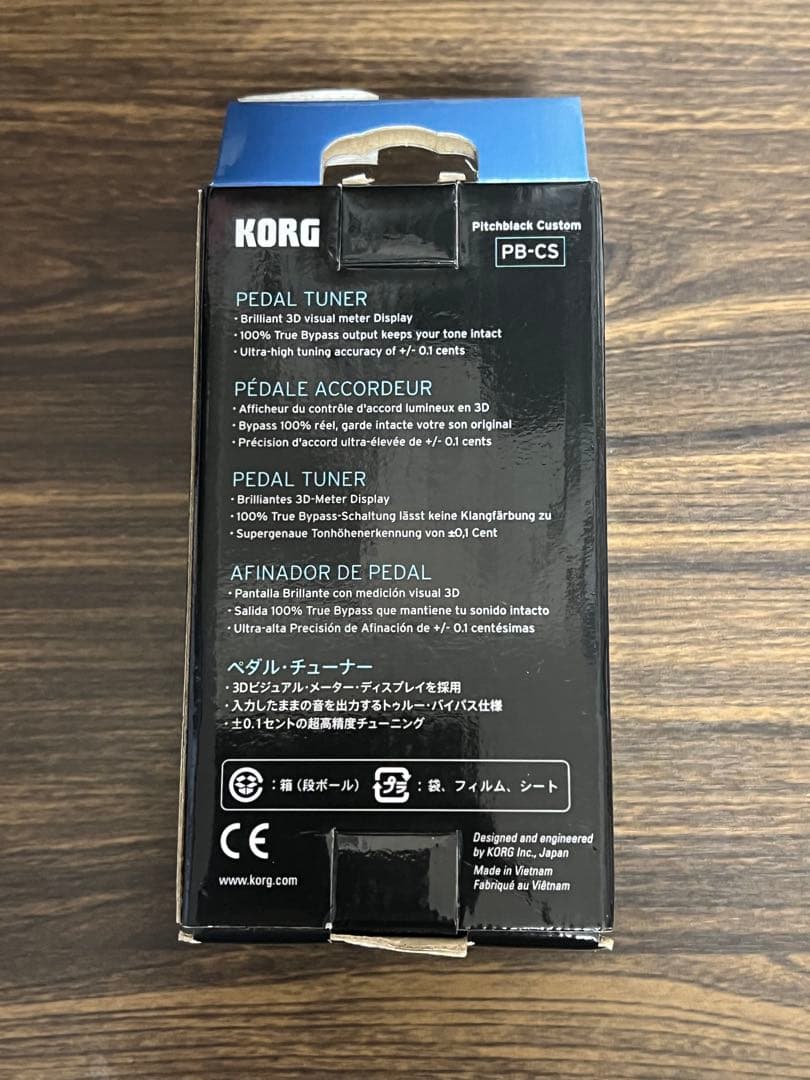 即発送 KORG PB-CS チューナー　箱説明書付き
