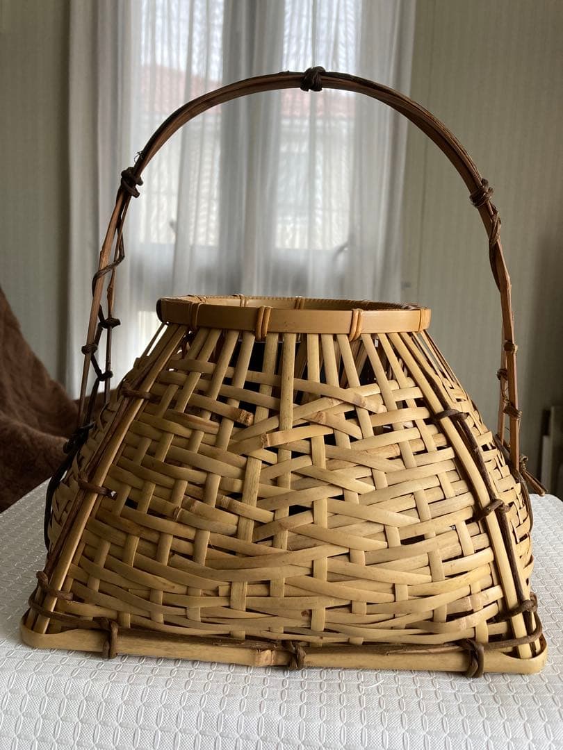 茶道具　花入　宗全籠　 栗田元竺造