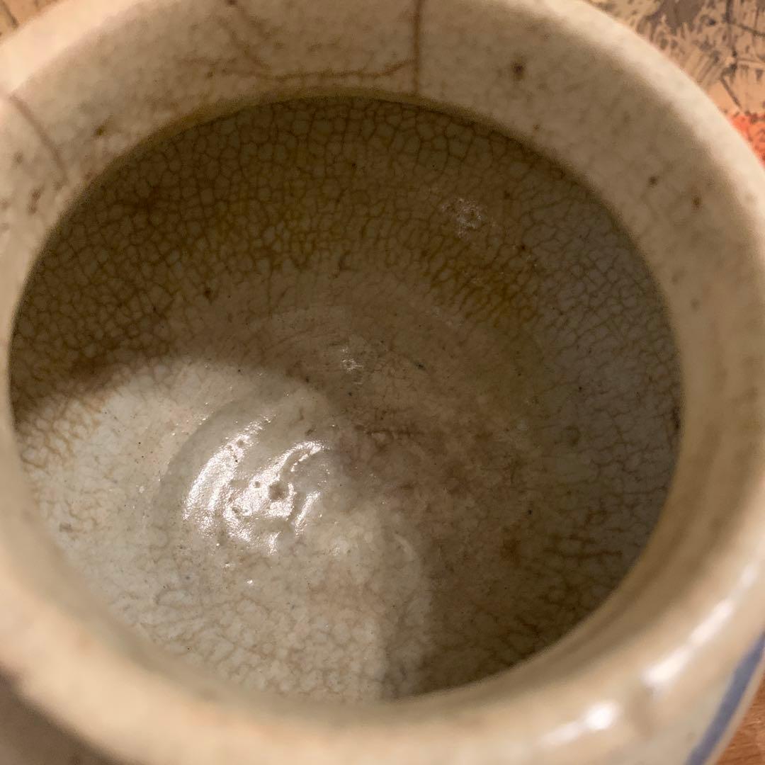 古美術   李朝   壺　古染付　アンティーク　250