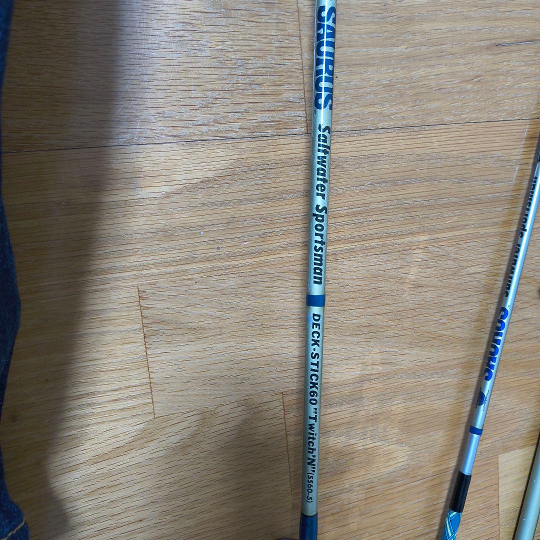 中古　ザウルス　ソルトウオータースポーツマンデッキスティック3本まとめ　シイラ