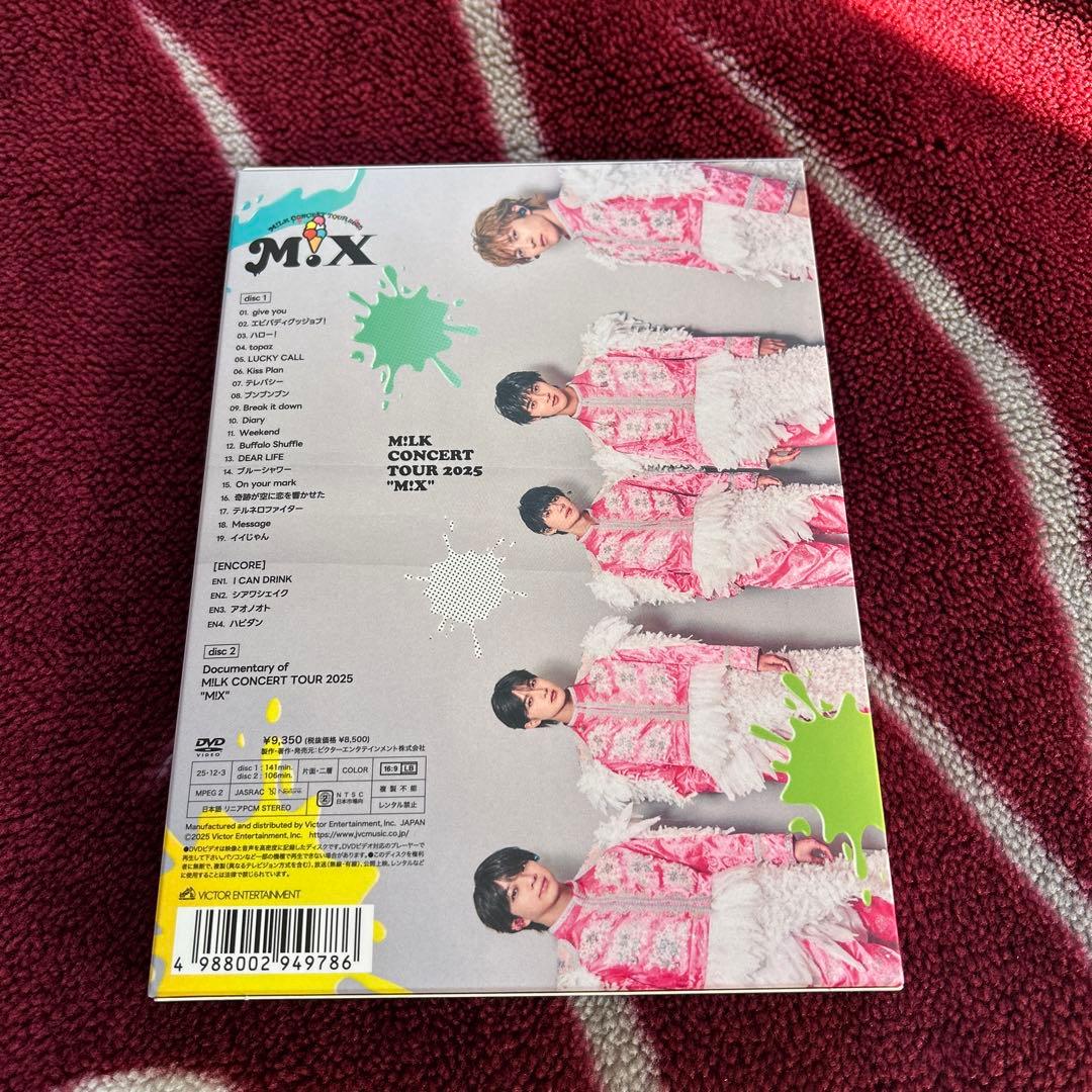 M!LK CONCERT TOUR 2025 「M!Ⅹ」初回限定盤　DVD