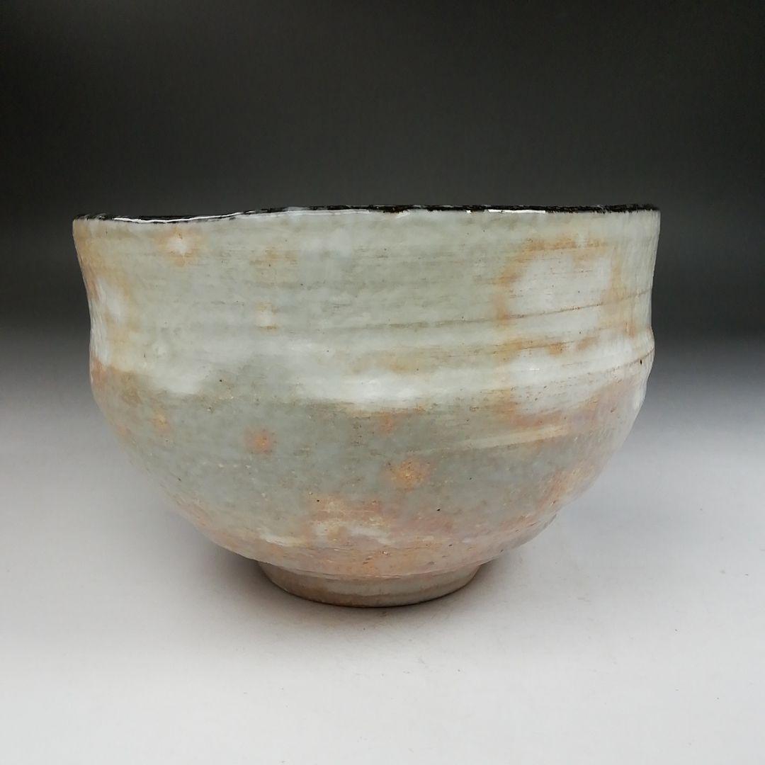 Ｗ２００　茶碗　『風神』『浅見与し三 造』　共箱　抹茶碗　茶道具