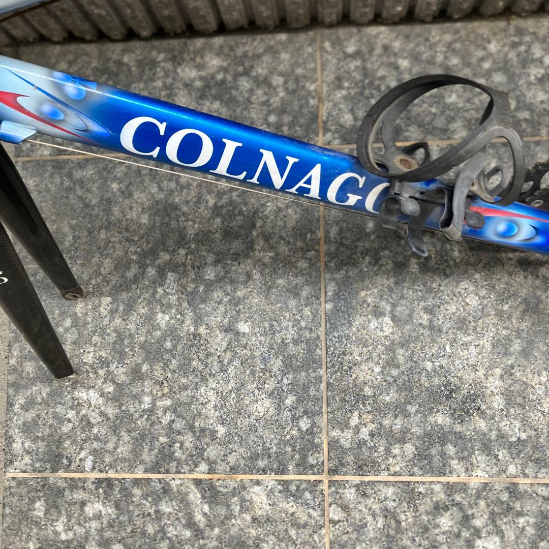 COLNAGO ロードバイク フレーム 青 ボトルケージ付き