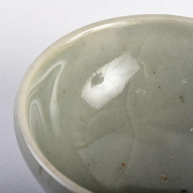 青木木米　聾米造　砧青磁　酒呑　ぐい呑　時代箱付　C　R9109