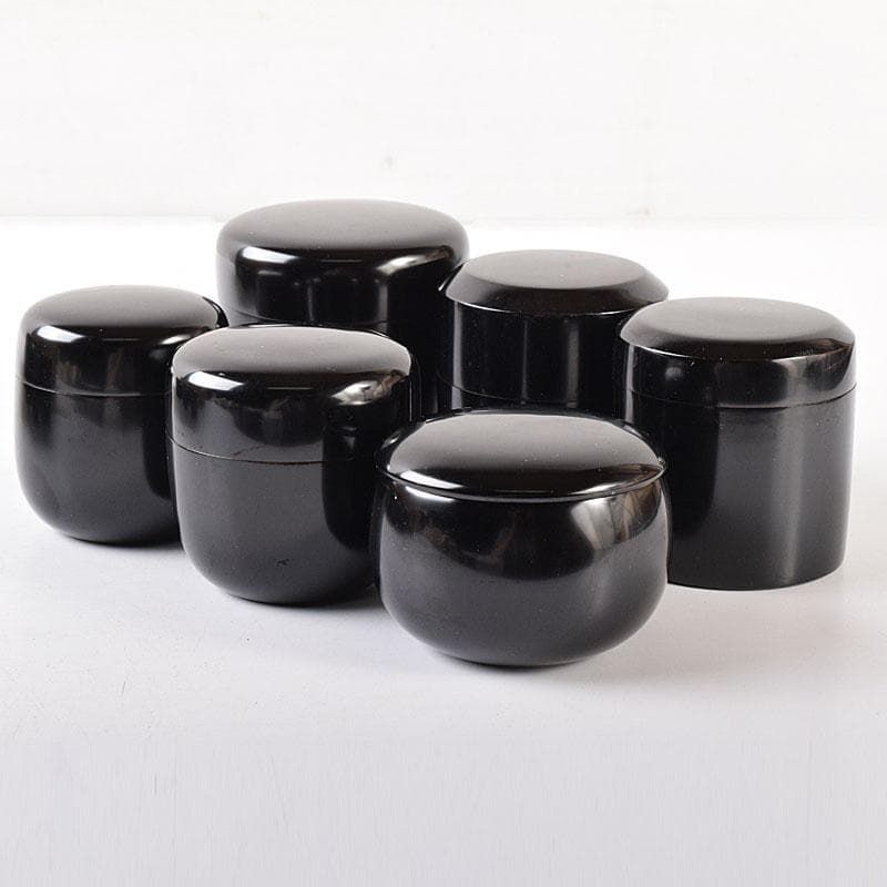 茶道具　黒漆　十二器棗　仙叟　時代箱　F　R8089C