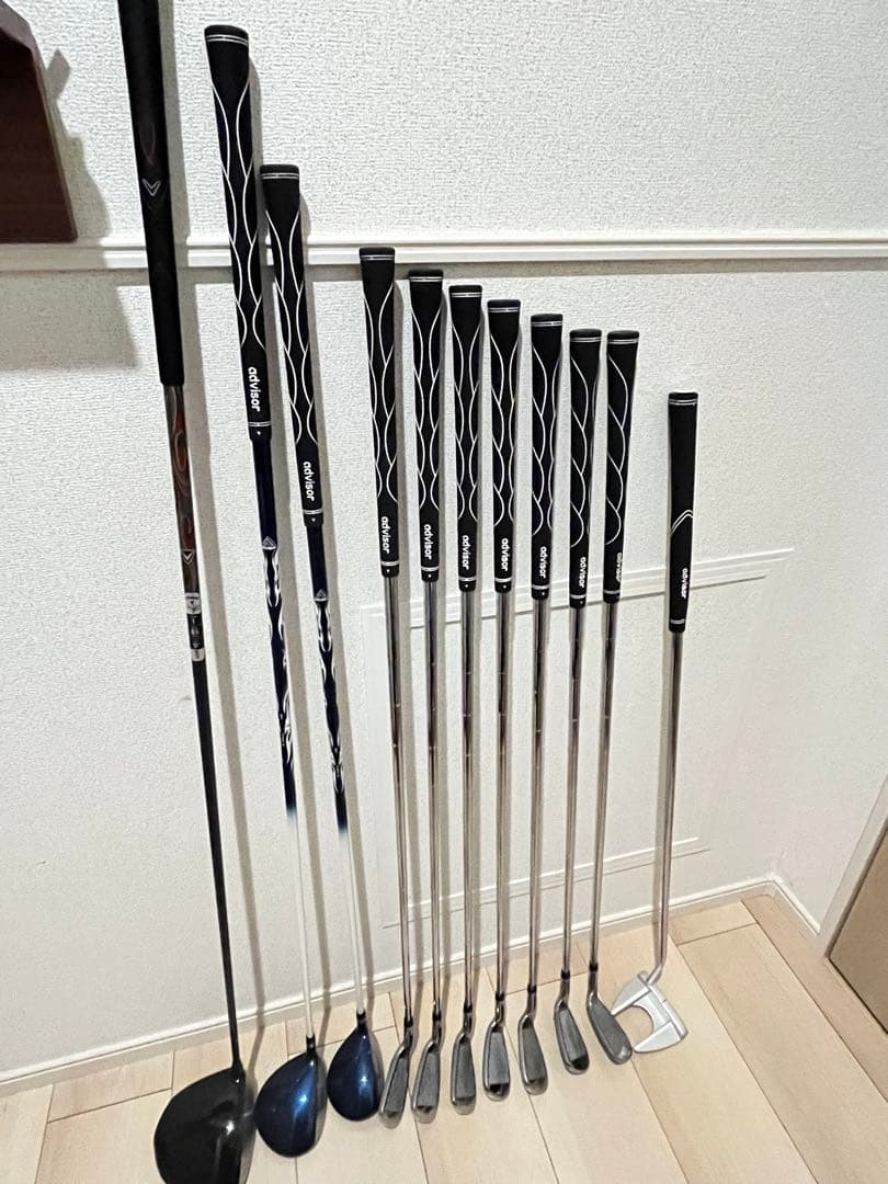 ゴルフクラブセット 11本 黒/シルバー