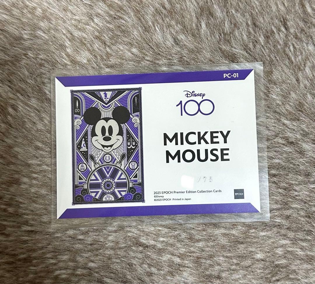 ディズニー100EPOCHコレクションカードプラチナムインサートパラレルミッキー
