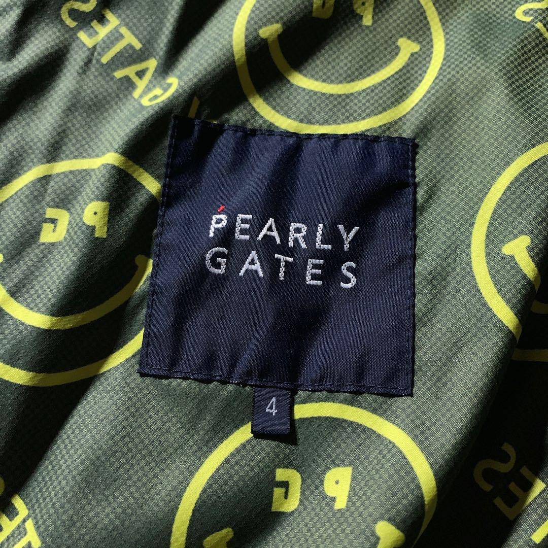 パーリーゲイツ スマイル ニコちゃん 総柄 ゴルフ ナイロンジャケット サイズ4