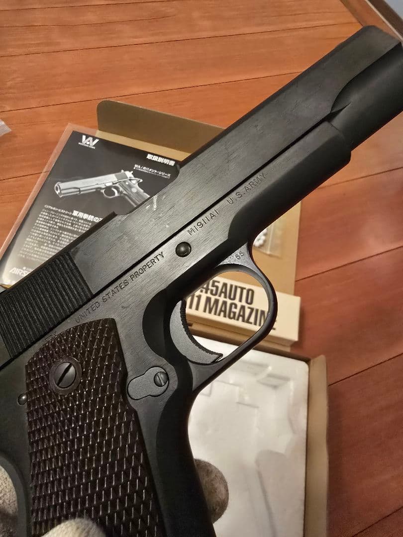 最終価格　WA　コルトガバメントM1911A1　ミリタリーモデル 新品マガジン付
