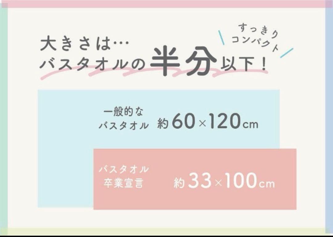 限定★バスタオル卒業宣言　10枚 おぼろタオル/ミニバスタオル