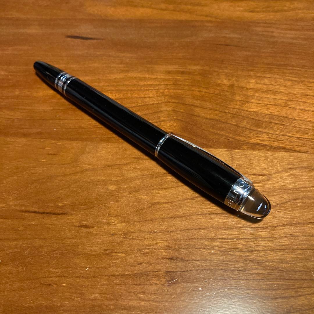 MONTBLANC 万年筆スターウォーカー黒・銀色ペン先F細字「自分へのご褒美」