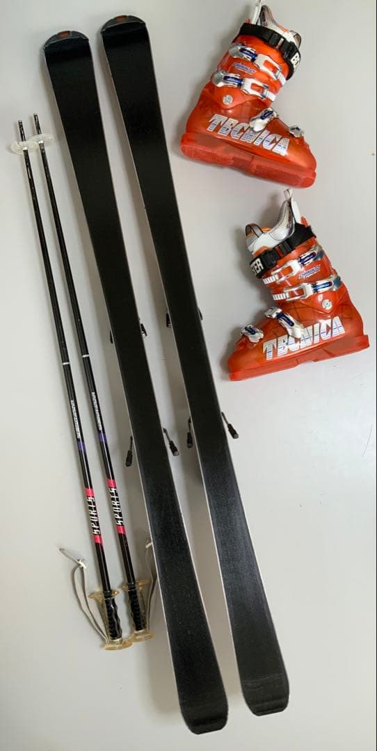 カービングスキー 4点セット　HEAD 板156cm／靴27.5cm