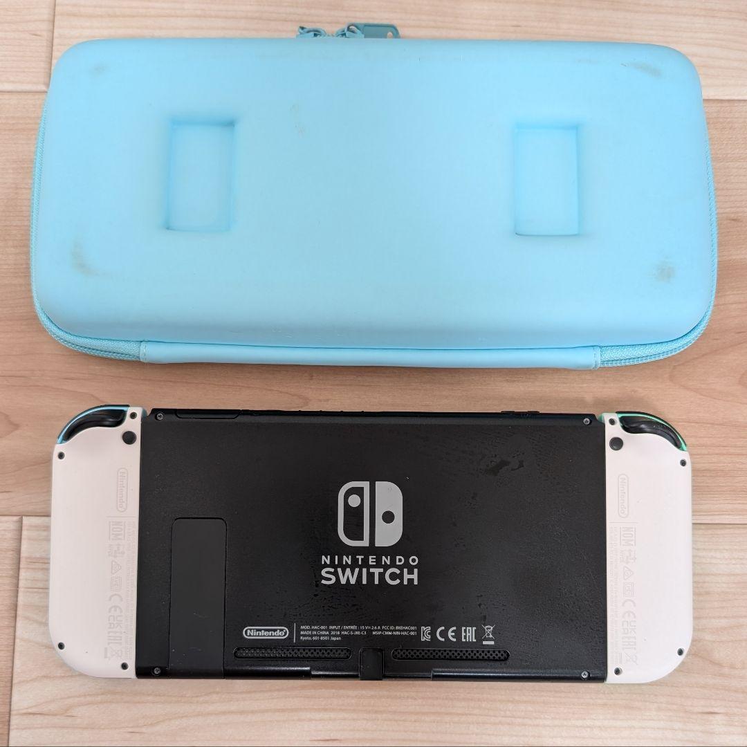 ☆中古品☆　初代Switch本体　どうぶつの森コントローラー＆ケース