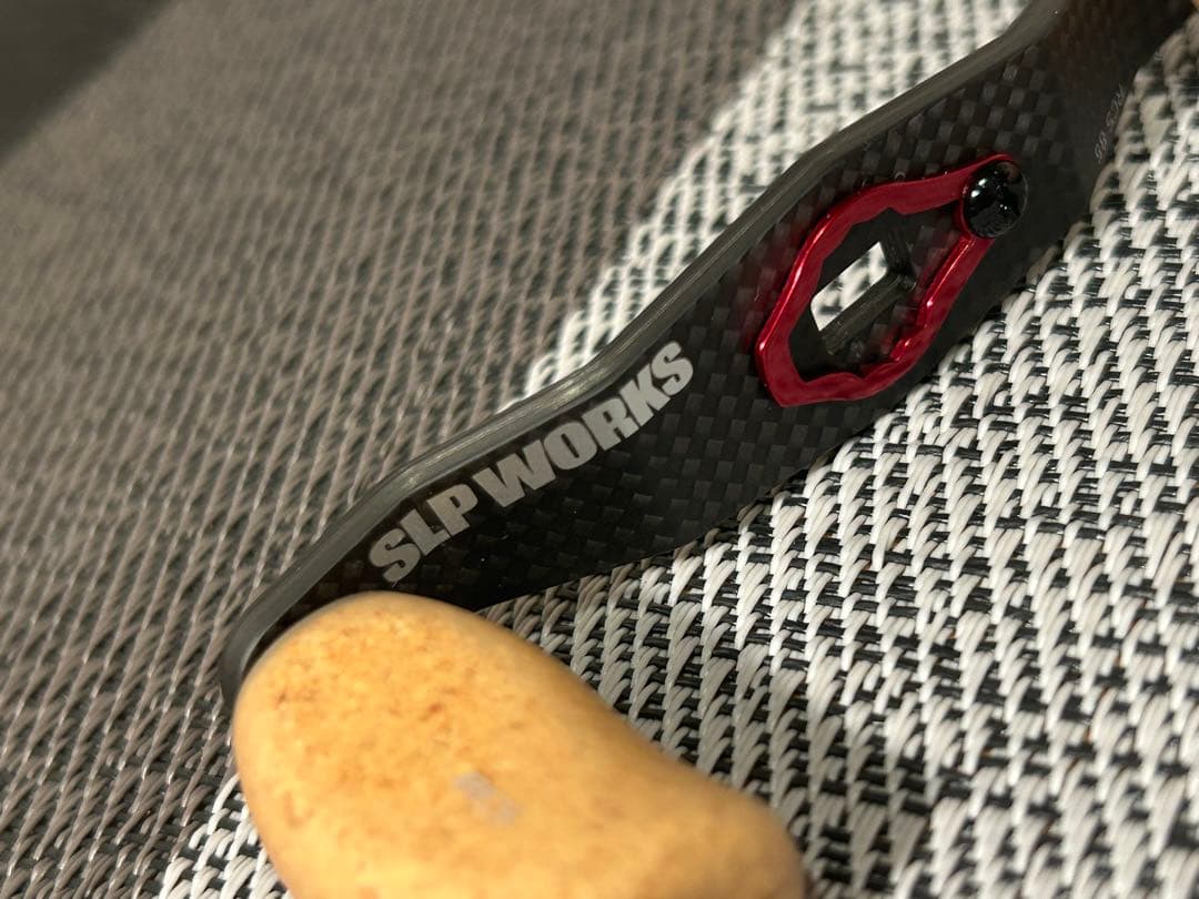 『SLP WORKS』RCSカーボンクランクハンドル 85mm&コルクノブ