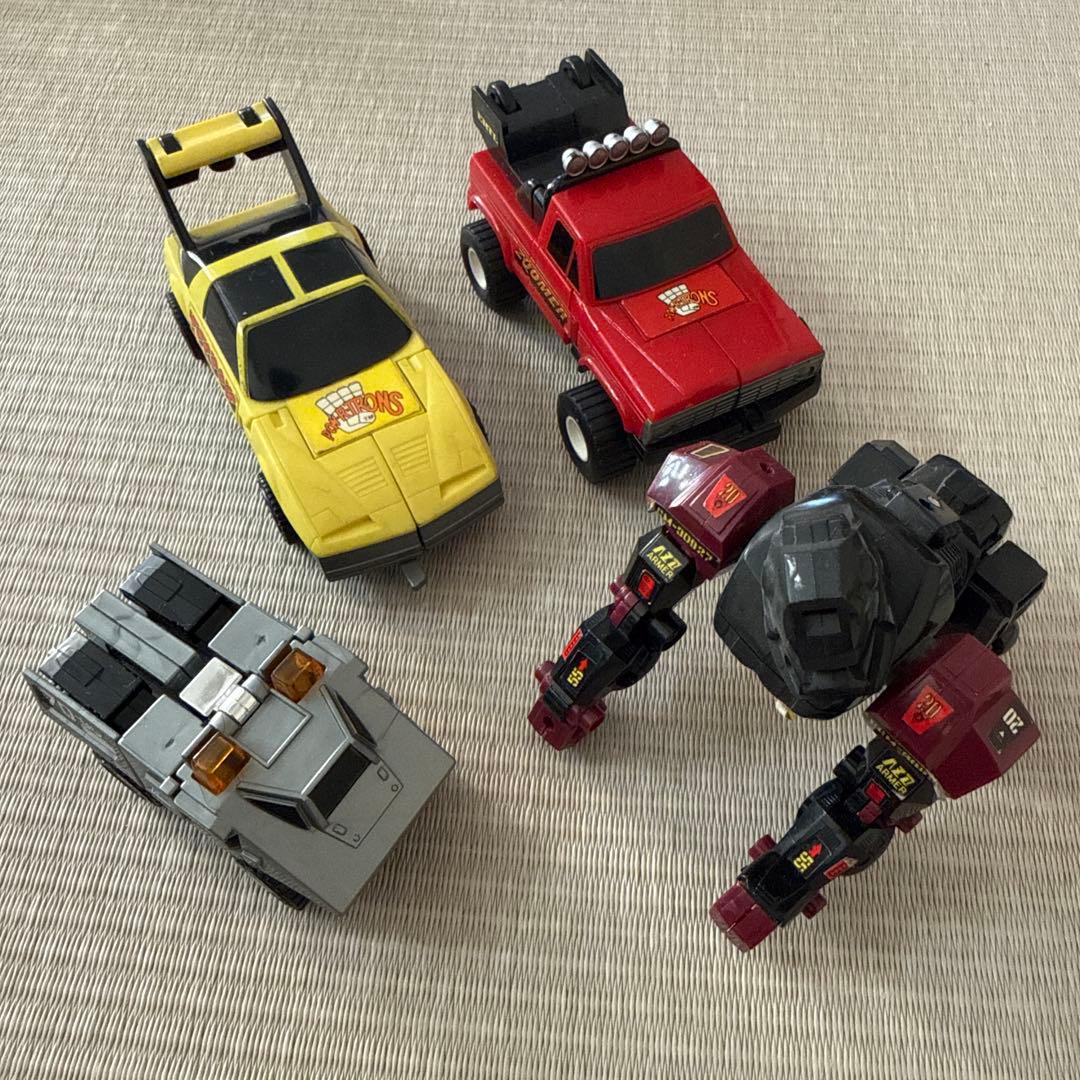 トランスフォーマー ロボット 車 3つ、メカゴリラセット　平成レトロ玩具