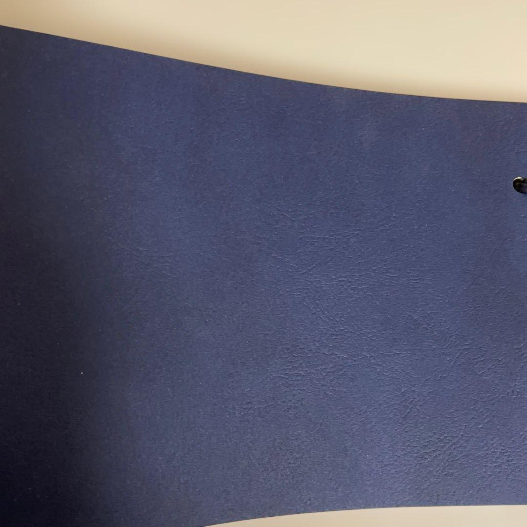 【匿名配送】未使用　ネイビー アドレス帳　文房具　年代物　レトロ