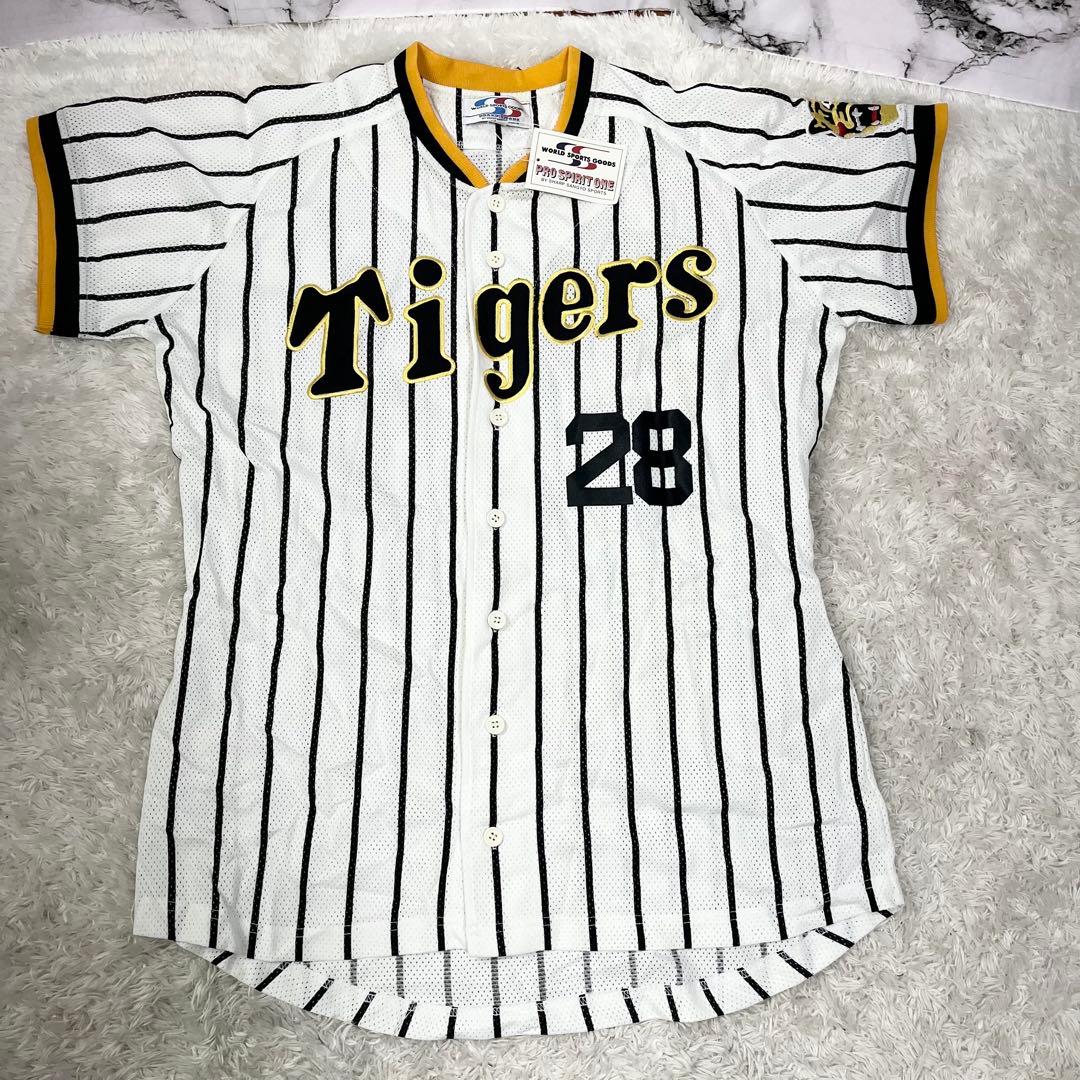 阪神タイガース 江夏豊 背番号28 復刻レプリカ ユニフォーム LL タグ付き