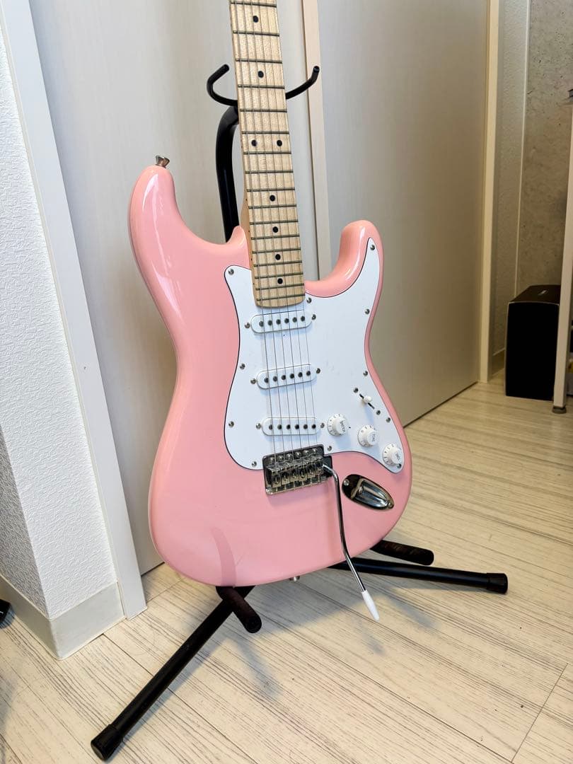 ギター PLAYTECH ST250 Maple Pink