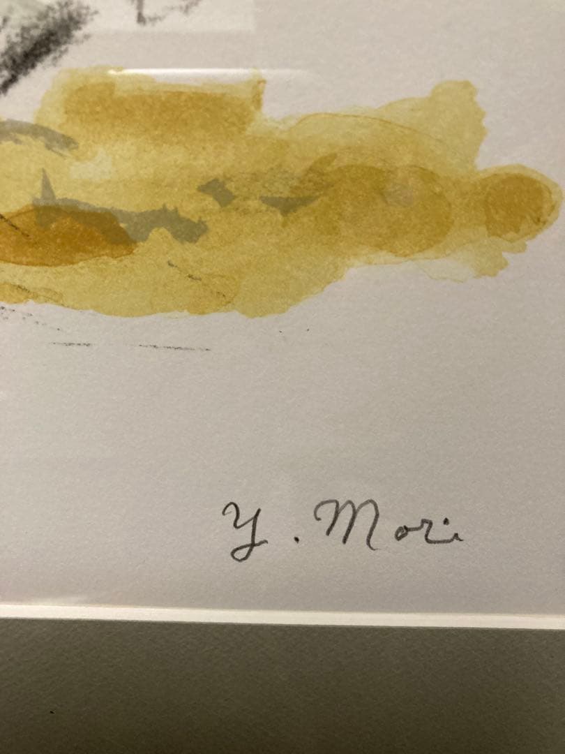 リトグラフ　森芳雄 母子像　直筆サイン　被せ箱付属　美品年鑑掲載作家