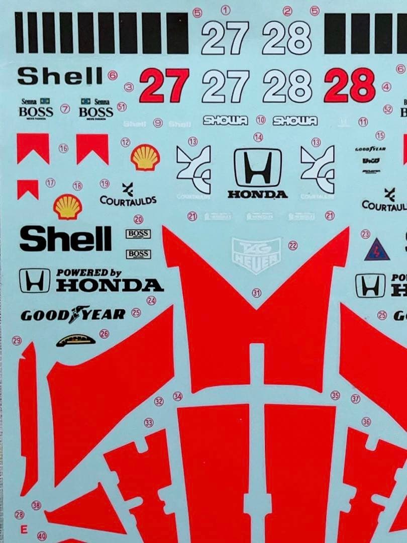 絶版 タミヤ 1/20 マクラーレン・ホンダ MP4/5B アンダートレイ良好