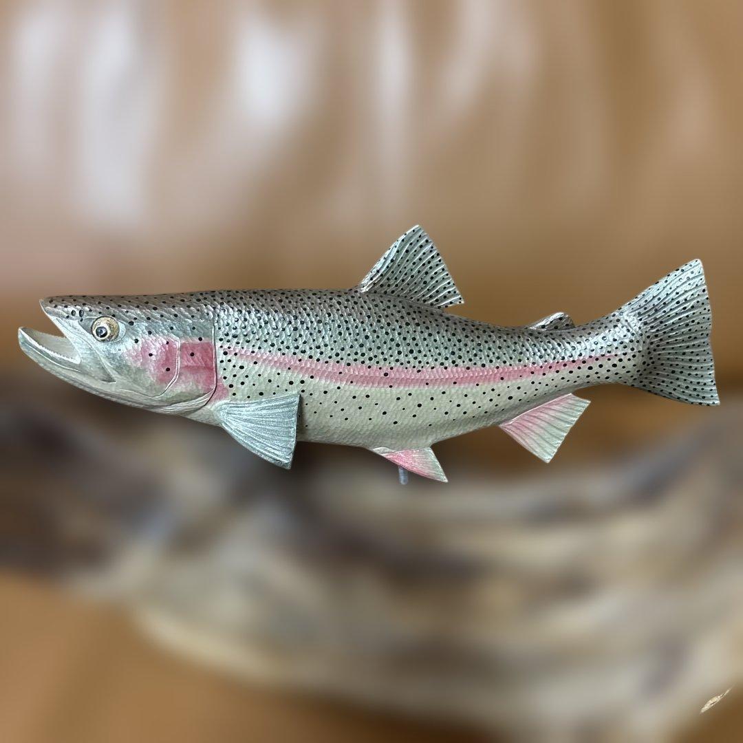 T-CRAFT 中村俊幸氏作 虹鱒木彫