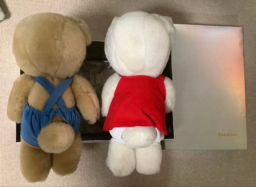 超美品　ファミリア　ぬいぐるみ　ファミくん　リアちゃん