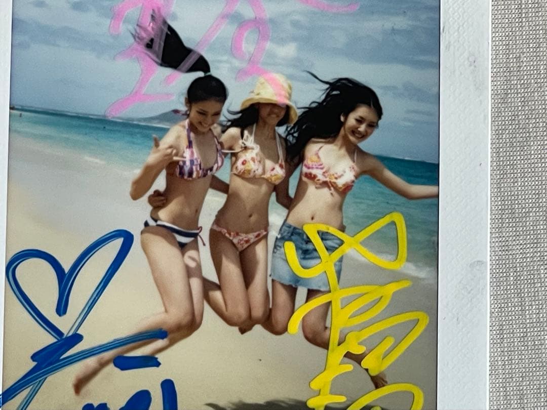 武井咲、桐谷美玲、波瑠、直筆サイン入りチェキSeventeen 2009年　水着