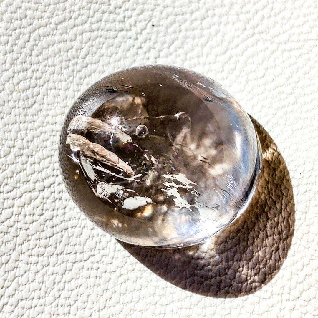 ☆超希少・鑑別付☆　水入り水晶　虹　レインボークォーツ　アイリスクォーツ　ルース