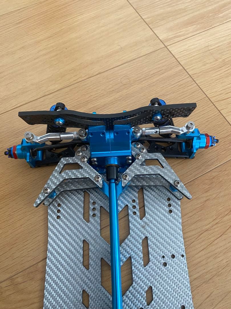 OTA Zeon IV .RCカーシャーシ 青 カーボンファイバー